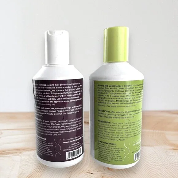 Shapiro MD Triple Action Hair Therapy Formula Shampoo & Conditioner 9.5 oz. - Picture 2 of 2